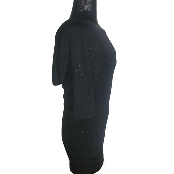 Eclipse little black dress with open slouchy back Sz.L - Picture 4 of 7